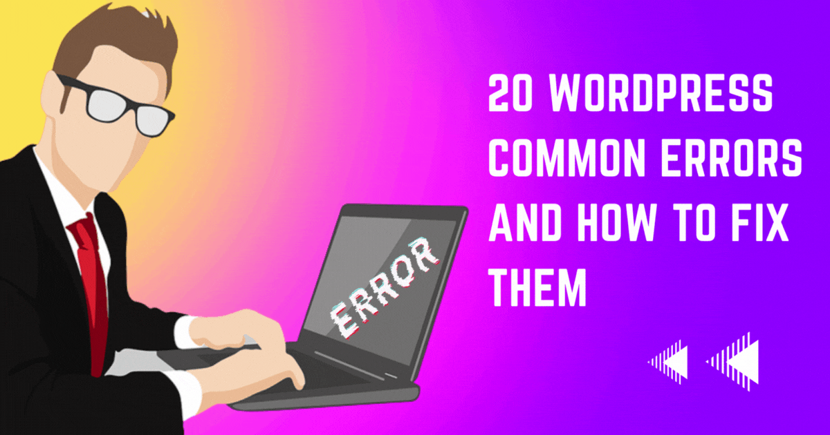 20 WordPress common errors